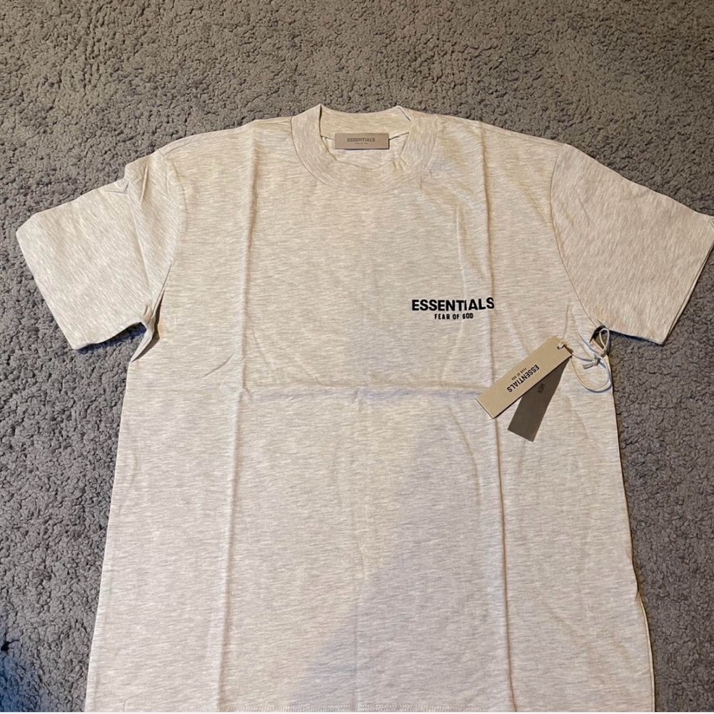 Light Oatmeal Essentials Fear of God T-shirt